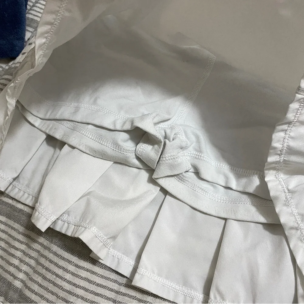 Ivivva girls white skirt skort 12 athletic lululemon set the pace